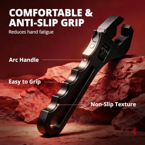 EVIL ENERGY AN fittings wrench set, black adjustable wrenches for hose fitting adapters