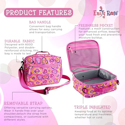 Emily Rose 5 Pcs Kids Insulated 12 Oz Stainless Steel Bottle School Bundle