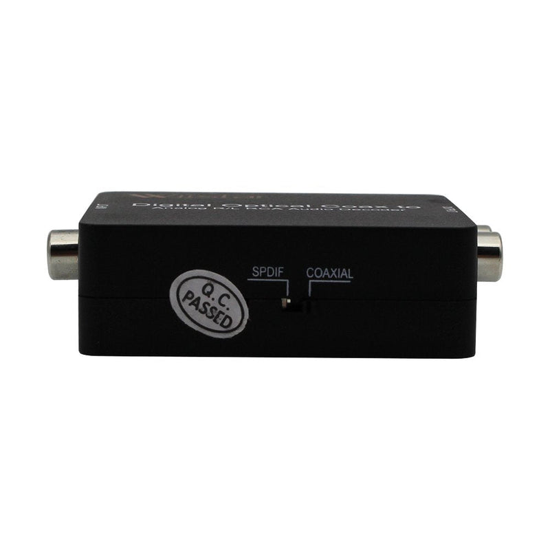 [Australia - AusPower] - Fiber Optical Decoder Support AC3/DTS/Toslink Coaxial Digital to Analog Audio L/R Decoder 3.5mm Earphone 