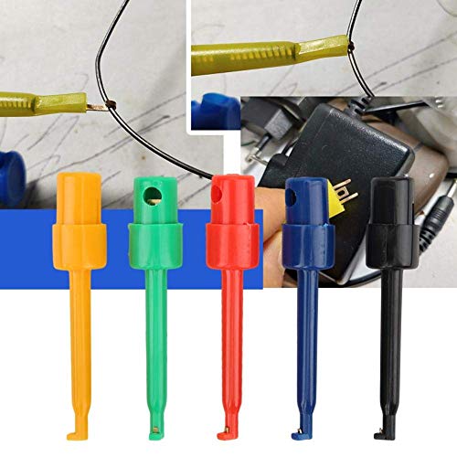 [Australia - AusPower] - Multimeter Test Hook Clips Spring Hooks 20Pcs Colorful Large for Electronic Testing 