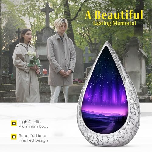 Northern Light Urn for Ashes Adult Man Purple Mother Keepsake Mini 3 Inch Northern Light-4 3 Inch Keepsake