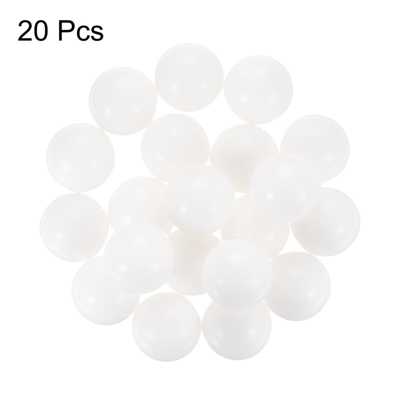 [Australia - AusPower] - uxcell 20pcs POM Bearing Balls 3/4" 19.05mm Solid Plastic Bearing Balls, Precision POM Balls 