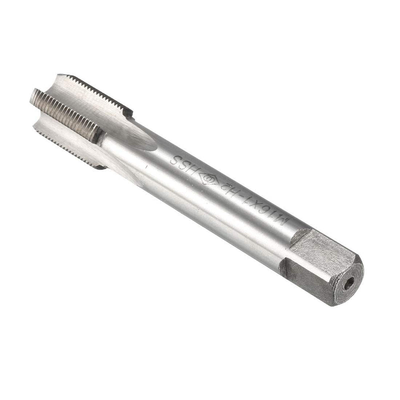 [Australia - AusPower] - uxcell Metric Machine Tap M16 x 1mm H2 High Speed Steel 4 Straight Flutes Screw Tapping Threading Machinist Repair DIY Tool M16 x 1 