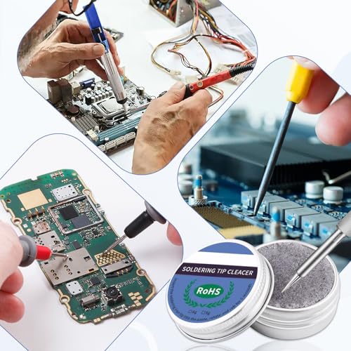 Pack of 2 Soldering Tip Cleaner, 60 g Soldering Tips Reactivator, Can Remove the Oxide Layer, Used to Activate the Oxide Soldering Iron Tip