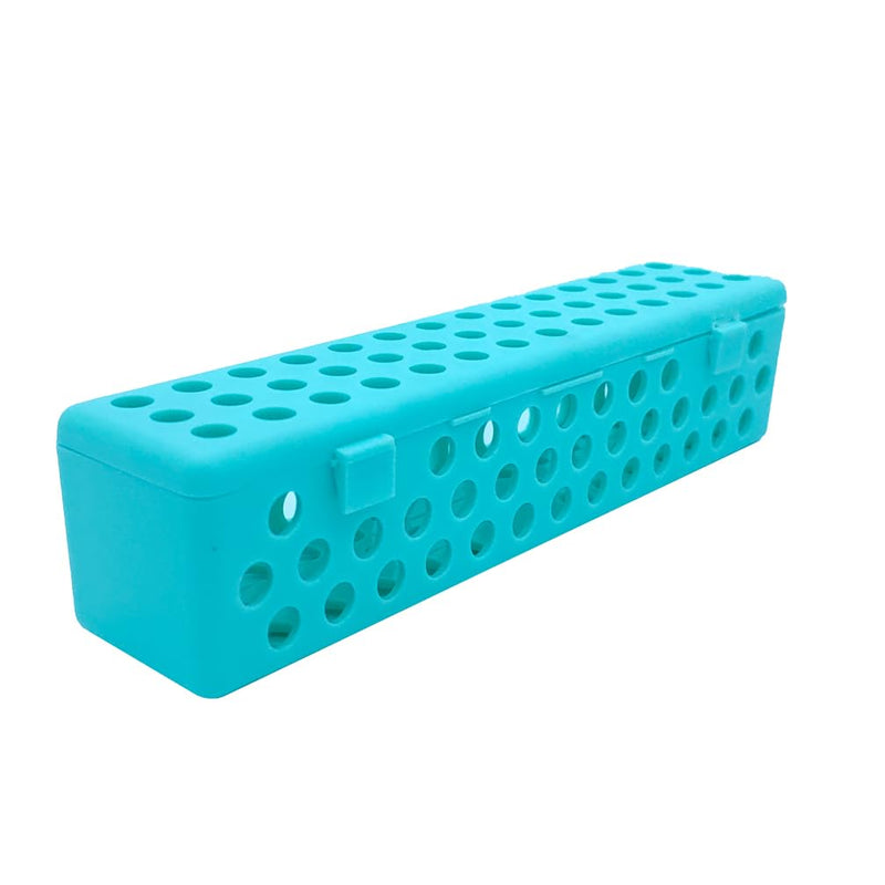 [Australia - AusPower] - Dental Instrument Sterilizat Case Plastic Autoclavale Cassette Case Medical Surgical?Instrument?Disinfection Container Tray Green 