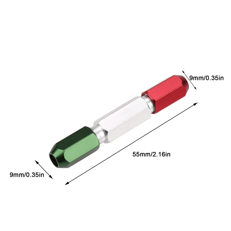 [Australia - AusPower] - Fafeicy Pin Gage Handle, Pin Handle, Pin Gage Handle Aluminum Alloy Double End No Handle Green Red Range, gage Block Accessories (0.3-1mm) 0.3-1mm 