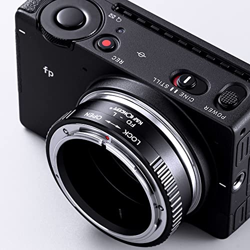 K&F Concept Lens Mount Adapter FD-L Manual Focus Compatible with Canon FD & FL 35mm Lens to L Mount Camera Body