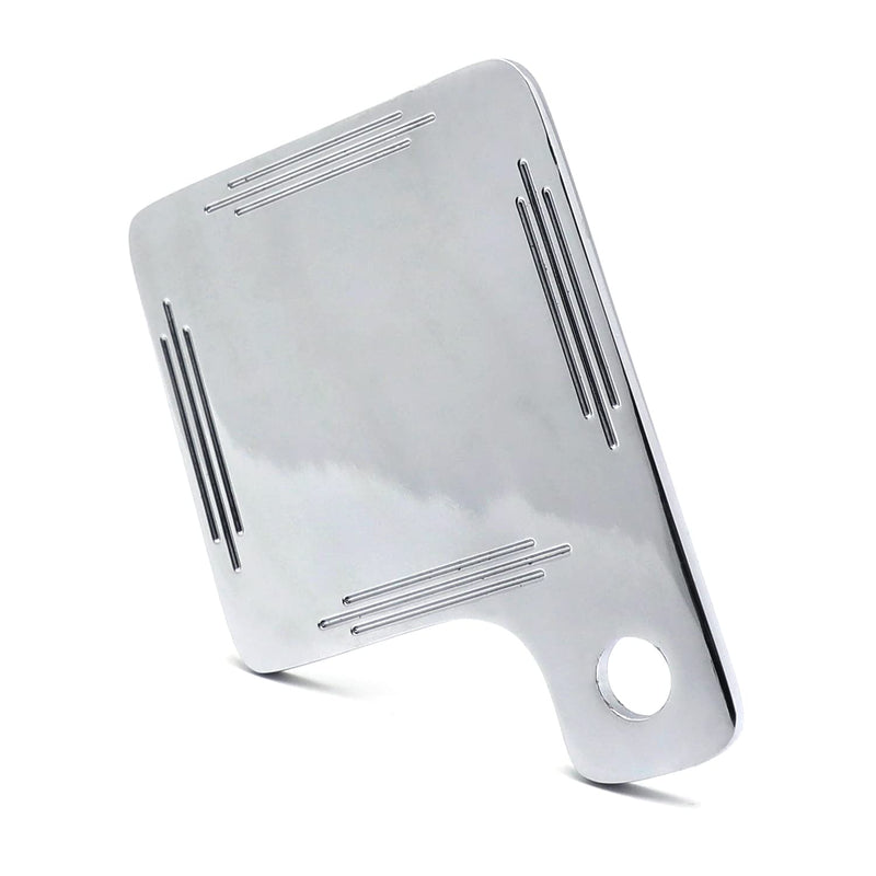 MT276-CD Universal Inspection Tag Sticker Renewal License Plate Chrome 1/2" bolt placement
