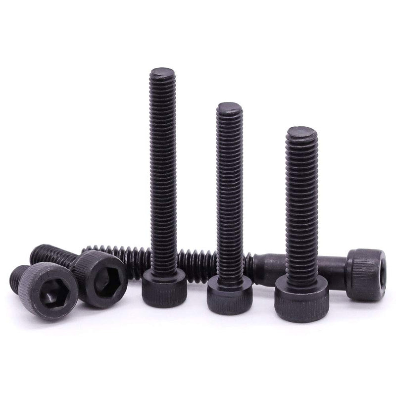 [Australia - AusPower] - 3/8-16 x 1-1/2" Socket Head Cap Screws Bolts, 12.9 Grade Alloy Steel, Black Oxide Finish, Allen Hex Drive, Coarse Thread, 10 PCS 3/8-16 x 1-1/2" 