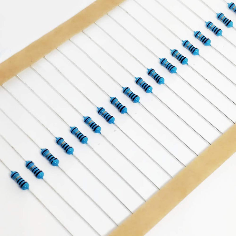 [Australia - AusPower] - 2600Pcs 130 Values Resistor Kit 1/4W, 1 Ohm-3M Ohm RoHS Compliant MelkTemn Resistor Assortment Kit Metal Film Fixed 1% Electrical Resistors Set Assortment Resistance Optional 100% New 