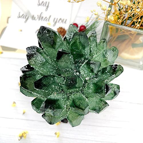 Natural Crystal Green Crystal Cluster Green Crystal Stone Large Quartz Crystal,Quartz Crystal Cluster, Green Stone Green Crystals