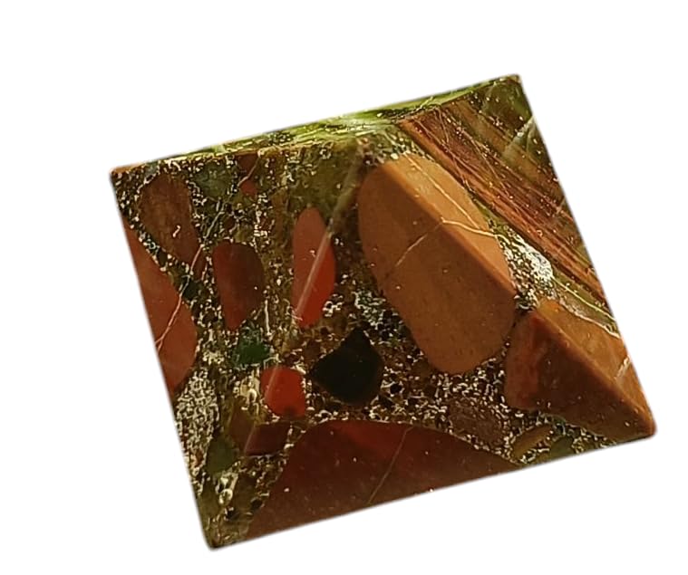 1"inch Red Jasper Crystal Pyramid Natural Crystals and Healing Stones Red Jasper Pyramids Red Gemstones for Meditation Reiki Energy Balancing Good Luck Gifts 2PCS