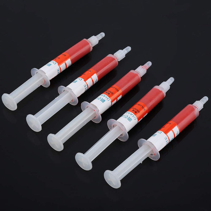 [Australia - AusPower] - Set of 5 Diamond Grinders, Diamond Polishing Paste Metal 8000 Diamond Paste Polishing Paste Lapping Paste Needle Tube W1.0# 8000 (W3.5 (3000 Mesh Fine Polishing)) W3.5 (3000 mesh Feinpolieren) 
