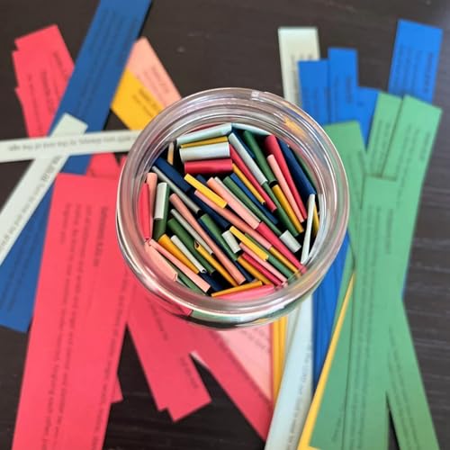 Bi-ble Verses in A Jar,The Hope Jar Bi-ble Verses,Mini Bi-ble Verse Cards, Color Coded Bi-ble Verses Jars,Bi-ble Verses for Emotions & Feelings Jar,Bi-ble Study Supplies Gifts,Bi-ble Verses Jar