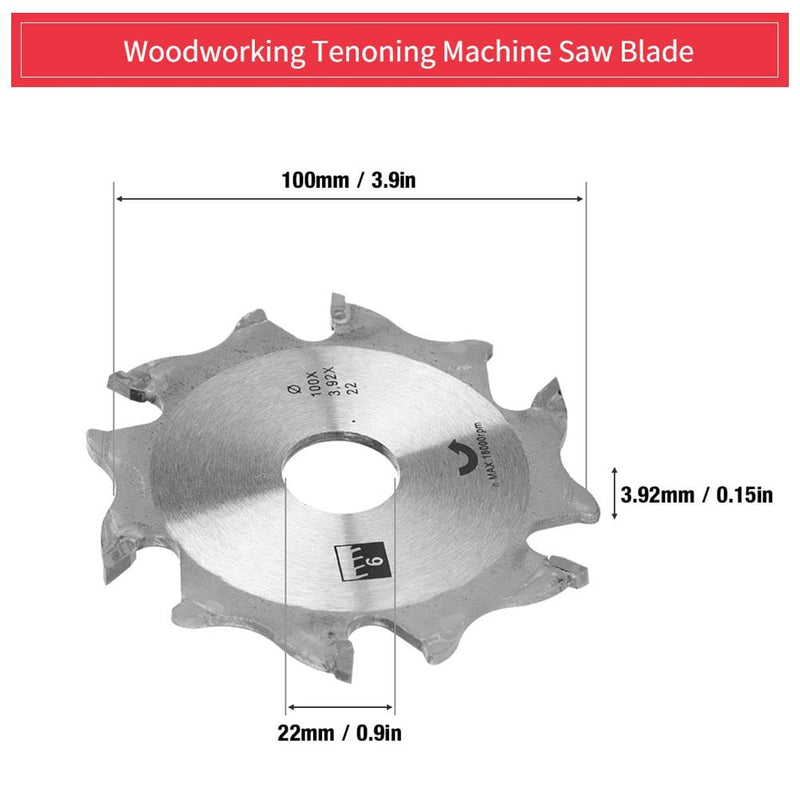 [Australia - AusPower] - Biscuit Jointer Blade, 100mm Carbide Biscuit Jointer Blade Cutter Replacement for Woodworking 