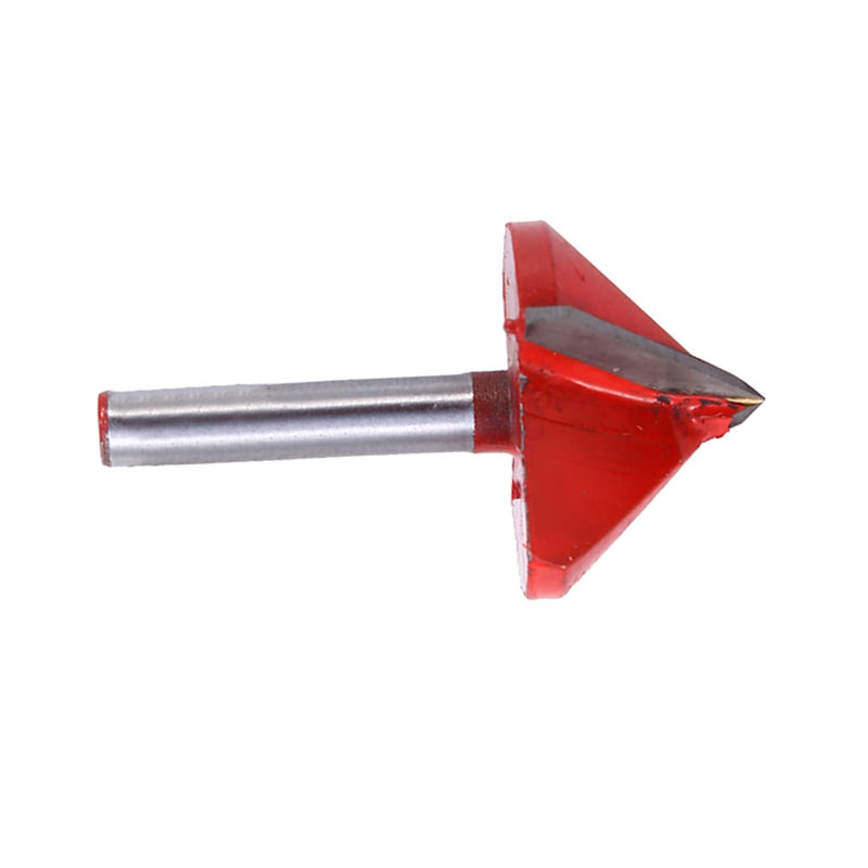 Double Flute 3D Engraving Router Bit 90 Degree V Groove Cutter with 6mm Shank Multiple Sizes 8mm-32mm Woodworking Acrylic MDF PVC