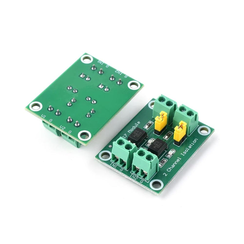 PENGLIN PC817 2 Channel Optocoupler, Voltage Insulation Board, Pack of 5 | Voltage controlled connection module, input 3.6-24V, output 3.6-30V for Arduino and industrial control