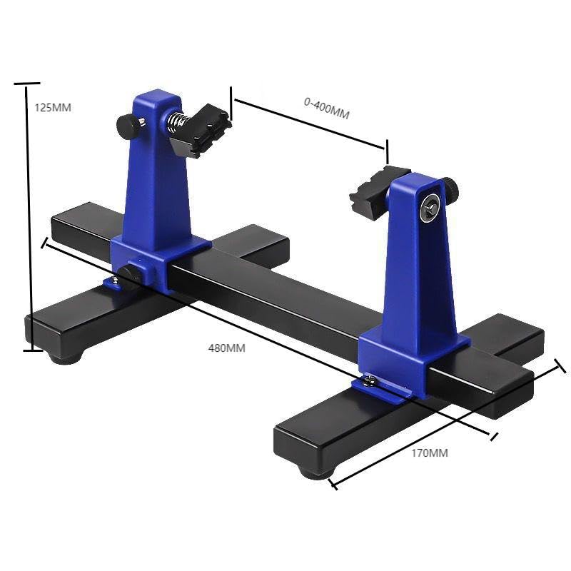 DEVMO Circuit Board Holder,Adjustable Printed Circuit Board Holder Frame PCB Soldering and Assembly Stand Clamp Repair Tool 360 Degree Rotation