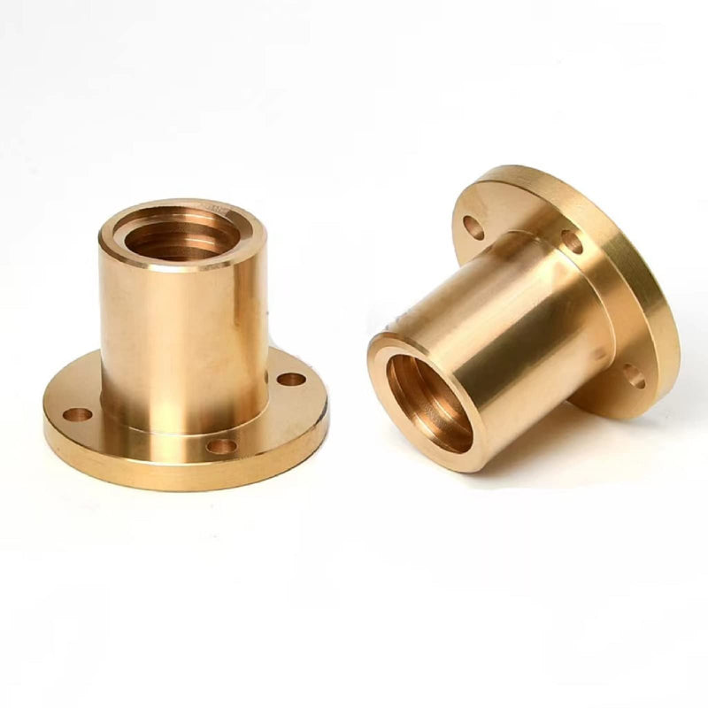 [Australia - AusPower] - 2Pcs Tr8x8 Lead Screw T8 x 8 T8 8mm 19.69inch /500mm Length with Brass Nuts (Acme Thread, Pitch of Screws: 2mm, Lead: 8mm, 4 Starts) Used in 3D Printer Z Axis L: 19.69 inch /500mm 2 Pcs T8 x 8 