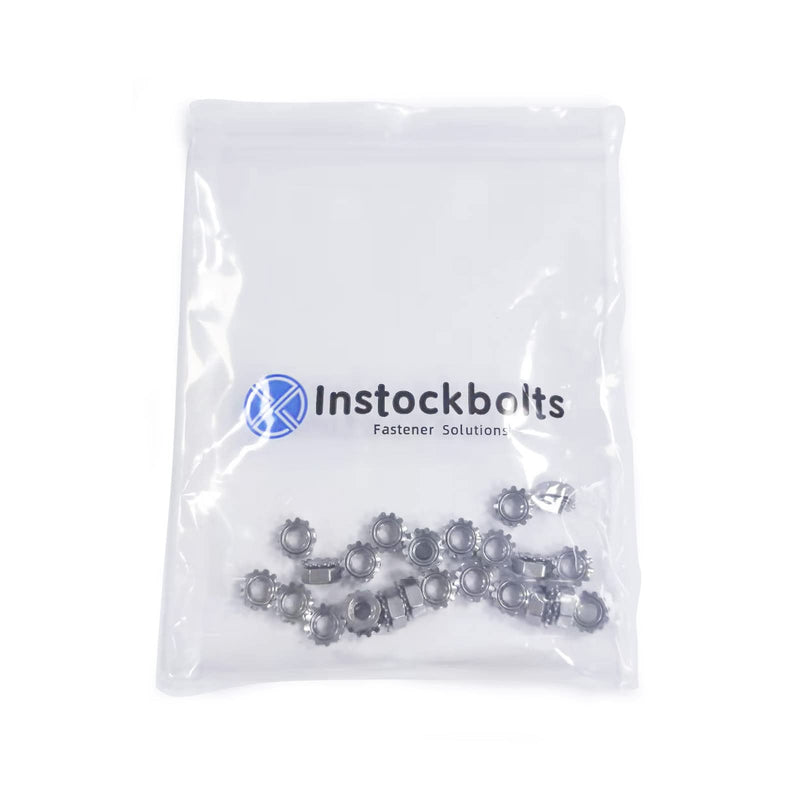 [Australia - AusPower] - #6-32 Keps Nuts with External Tooth Washer, K-Lock Keps Nuts 304 Stainless Steel Kep Lock Nut, 50Pcs-Pack 6-32(50pcs) 