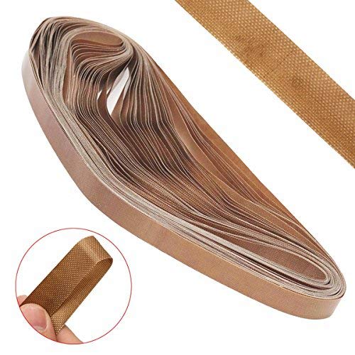 YJINGRUI PTFE Belt for Sealing Machine, 750mmx15mmx0.2mm, 50pcs | Continuous Band Sealer, Sealing Tape