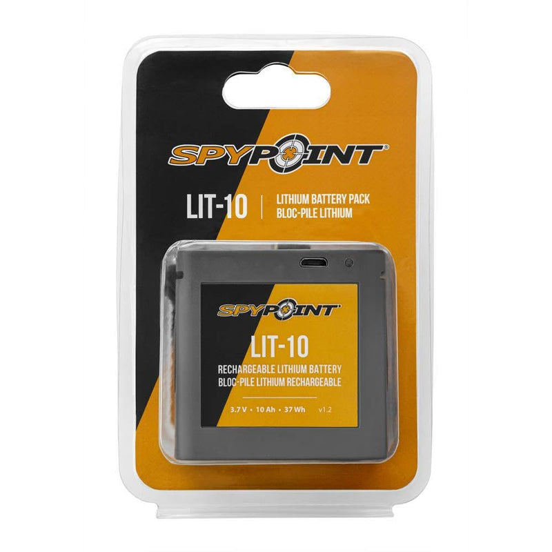 [Australia - AusPower] - SPYPOINT LIT-10 3.7V Rechargeable Lithium Battery LINK-MICRO | CELL-LINK 10 200mAh for Cellular Trail Cameras with Charging Power Cable Included | Cell Cameras for hunting Lithium Battery 