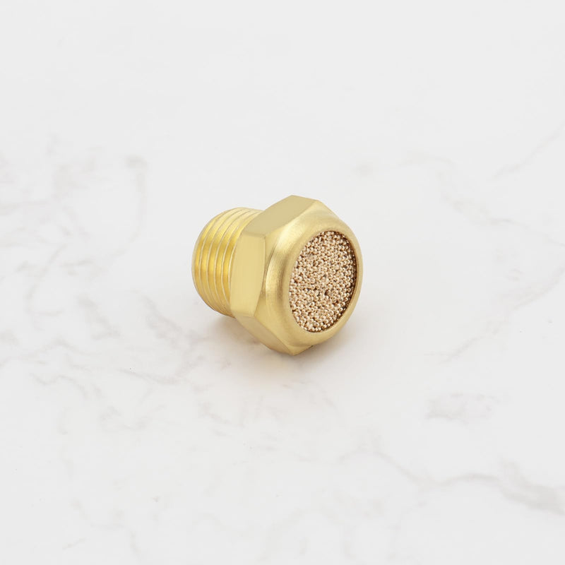 [Australia - AusPower] - SG Store 4 Pieces 1/8 Inch NPT Thread Brass Pneumatic Silencer Connector Brass Pneumatic Silencer Silencer for Cylinder Valves Crankcase Gear Oil Tanks 1/8 Zoll 