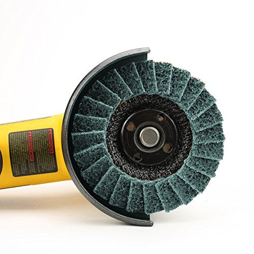 BHA 4.5 x 7/8 inch T29 blue fine surface conditioning flap discs, 5-pack