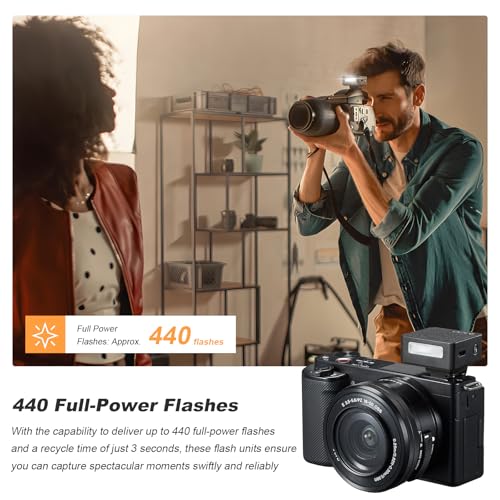 Godox iM20 Mini Flash 5 Power Levels 440 Full-Power IM 20 Built in Battery Black