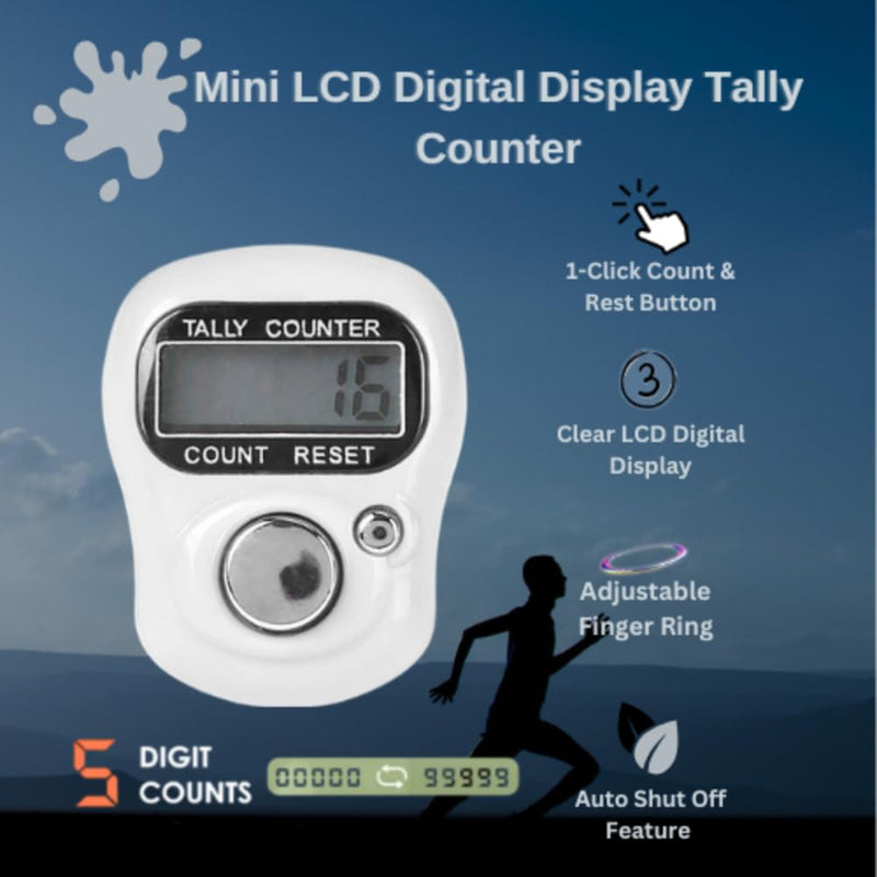 [Australia - AusPower] - DuaProducts 13 Pack Electronic Finger Counter, Mini LCD Digital Display Tally Counter 5-Digit Number Count Clicker, Counters Clickers for Knitting, Crochet, Coaching, Lap, Golf, Toddler & Fidget 