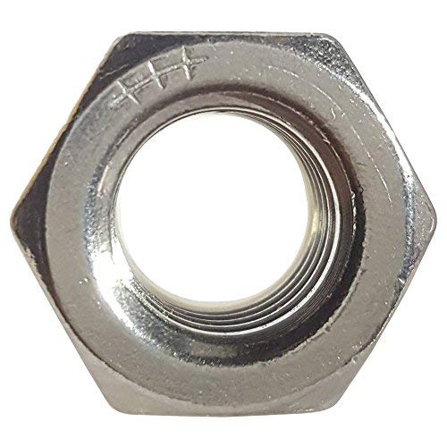 Fastenere Nylon Insert Hex Lock Nuts - 1"-14 Stainless Steel 18-8, Plain Finish, Corrosion-Resistant, Durable Hardware Nuts for Secure Fastening, Locking Nut, (5-Pack) 1-14 (5 Pack)