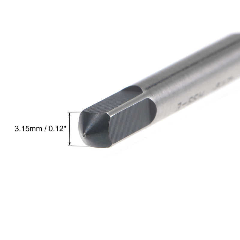 [Australia - AusPower] - uxcell M3 x 0.5 Spiral Flute Thread Tap, Metric Machine Threading Tap HSS Nitriding Coated, Round Shank with Square End, H2 Tolerance, 2pcs M3 x 0.5mm 