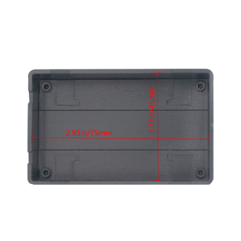 [Australia - AusPower] - Zulkit 5Pcs Project Boxes ABS Plastic Electrical Project Case Power Junction Box Black 3.15 x 1.97 x 1.02 inch (80 x 50 x 26 mm) 3.15" x 1.97" x 1.02" 