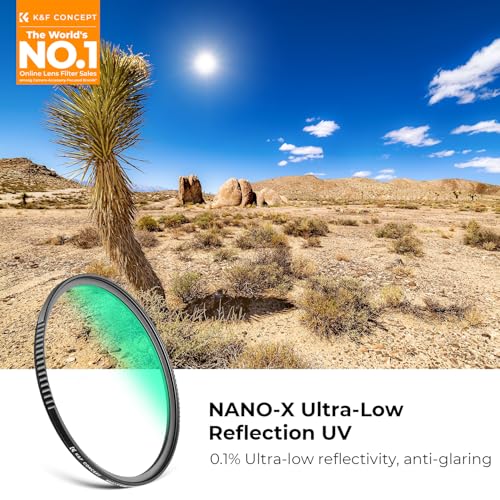 K&F CONCEPT 67mm Ultra-Low Reflectivity MCUV Lens Protection Filter