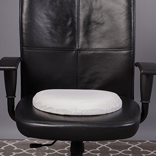 DMI Seat Cushion Donut Pillow and Chair Pillow for Tailbone Pain Relief, Hemorrhoids, Prostate, Pregnancy, Post Natal, Pressure Relief and Surgery, 16 x 13 x 3, White 16 Inch (Pack of 1) Contoured