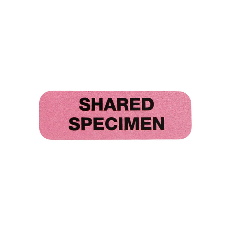 Shared Specimen Medical Healthcare Labels, 0.5 x 1.5 Inch Rectangle, 500 Total per Roll