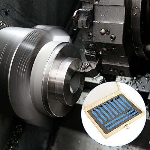 Carbide Tipped Lathe Tool Set, 8 x 8mm, 11-Piece with Case