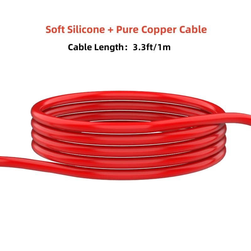 [Australia - AusPower] - CAT III 18AWG Test Leads with Insulated Alligator Clips, 4mm Banana Plug to Alligator Clips Electrical Test Leads 2000V 20A for Multimeter Electrical Testing Length 41 inch 