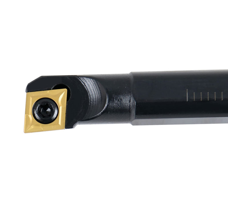 [Australia - AusPower] - Accusize Industrial Tools 1/2'' x 7'' Overall Length, Rh Sclcr Indexable Boring Bar with Ccmt32.5 Carbide Inserts, P252-S403 1/2" with CCMT32.5 insert 
