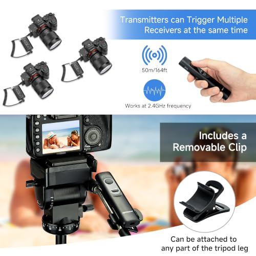 PROfezzion 164ft Remote Shutter Release Wireless for Select Sony Cameras For Sony USB-C Port