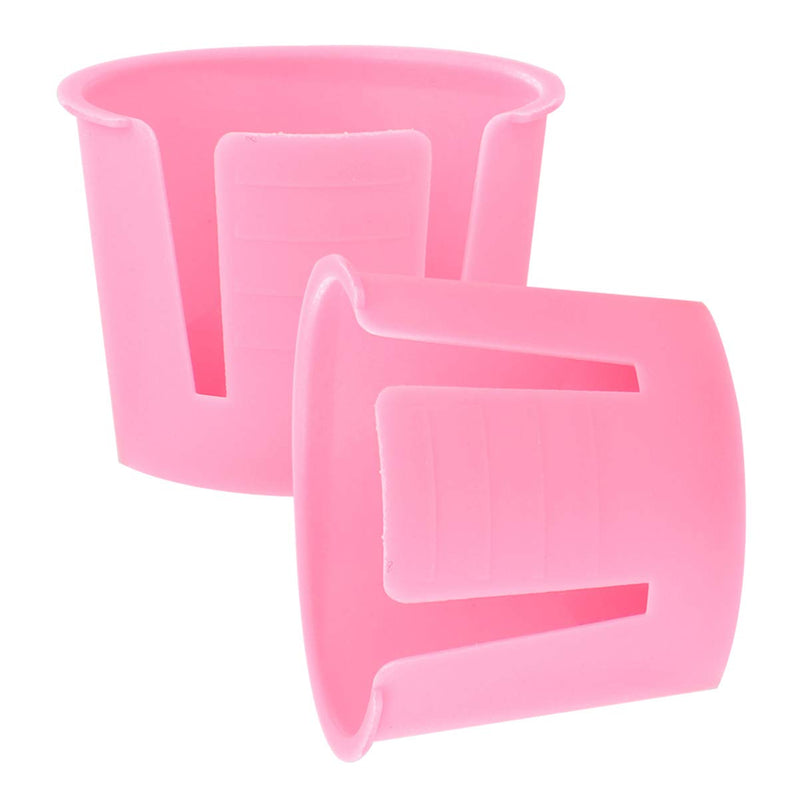 [Australia - AusPower] - ARTIBETTER 50pcs Plastic Dappen Dish Disposable Mixing Bowls Small Plaster Cup Container for Dental Nails Acrylic Tattoo Red 