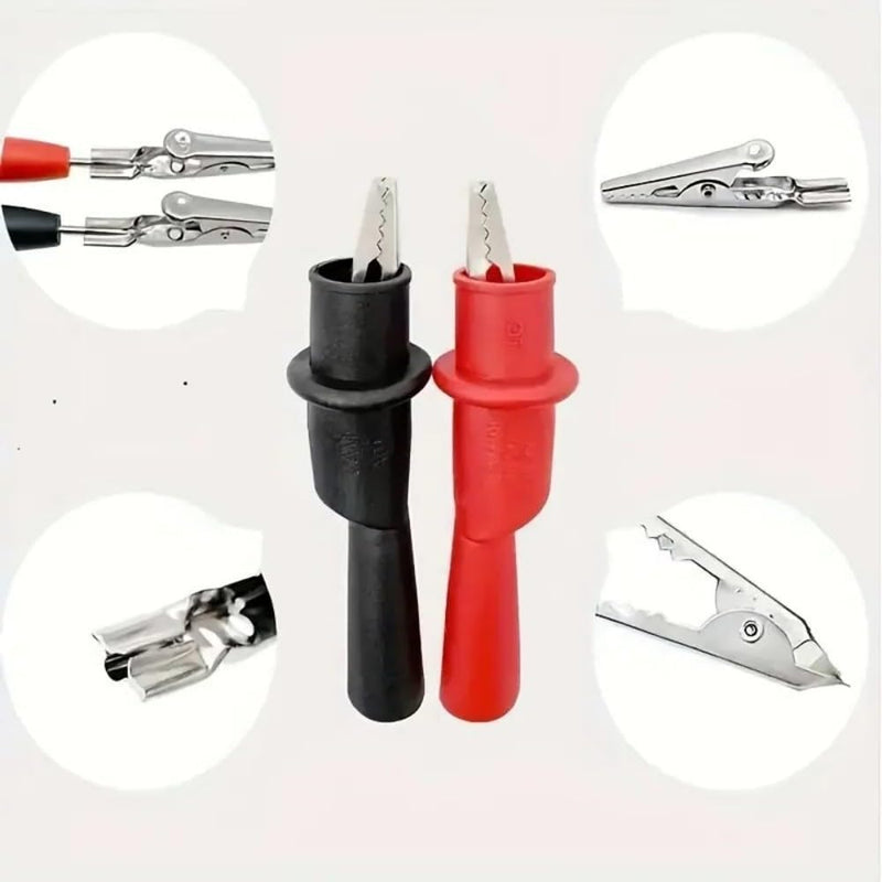 [Australia - AusPower] - Replacemen Push-on Alligator Clips for Multimeter Test Lead,5 Pcs 