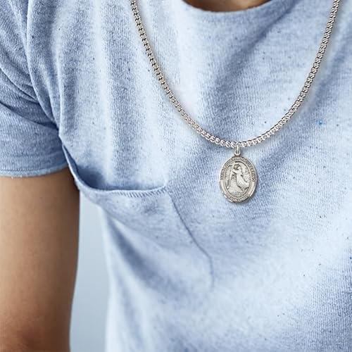 Saint Joseph of Cupertino Medal Necklace - Patron of Pilots & Air Force 24.0 Inches No Clasp (Endless) Chain