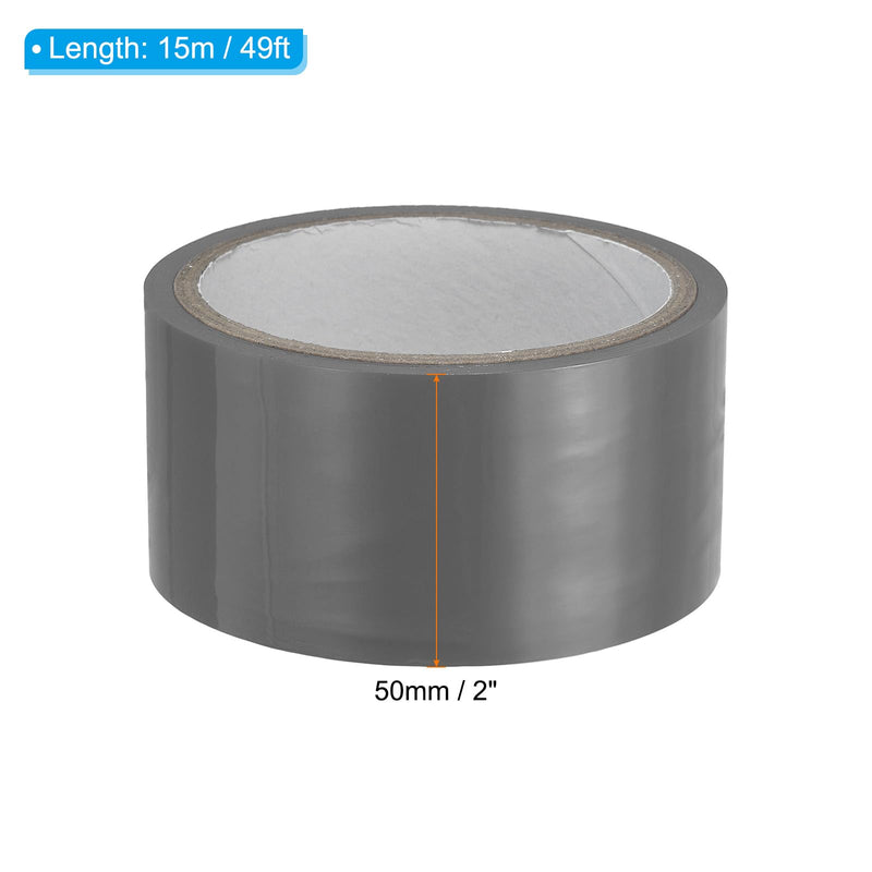 PATIKIL Non Stick Static Tapes 2 in x 50 Ft, 2 Roll Duct Tape No Glue Electrostatic Adsorption Tape for Organizing Cables Securing Crafts, Silver 2"x50'
