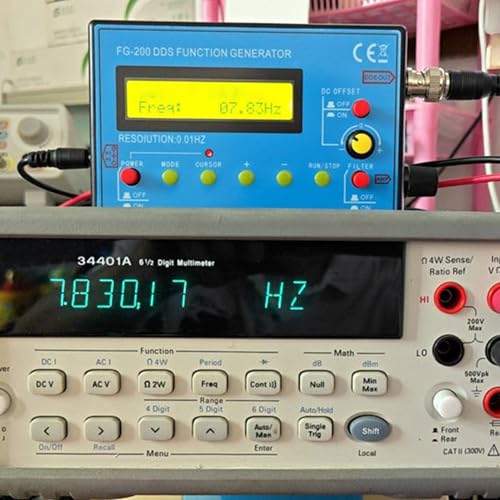 Function Signal Generator FG-200 DDS - Multifunctional Device for 0.01 Hz-500 KHz: Sine, Rectangle, Sawtooth Waves, High Precision - Signal Generator with Frequency Module