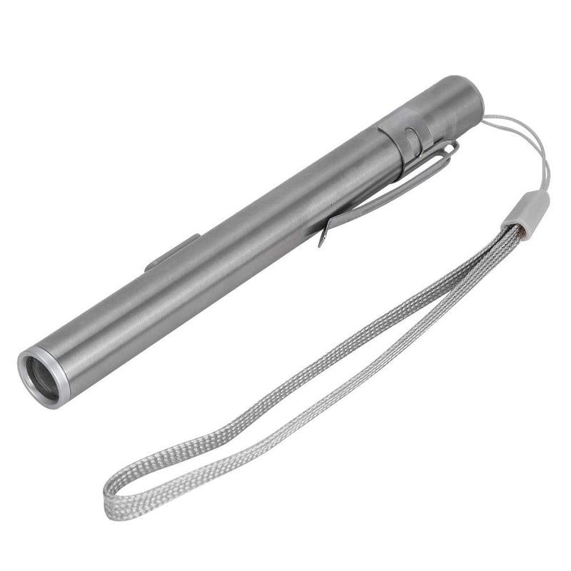 [Australia - AusPower] - Fafeicy LED USB Penlight Mini Diagnostic Medical Pen Light, Stainless Steel Rechargeable Pen Light with Pocket Clip + USB Cable for Mechanic 