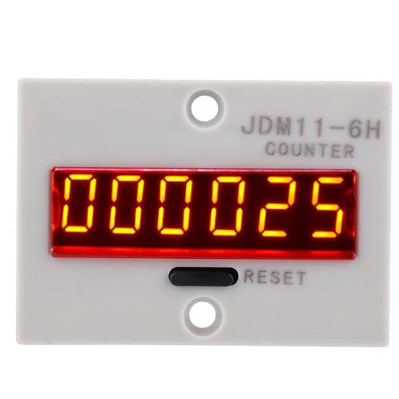 [Australia - AusPower] - Digital Traffic Counter LED Industrial Totalizer 6 Digits Electronic Pulse Counter for Input Count with 0-999999 Range and (AC/DC24V) 