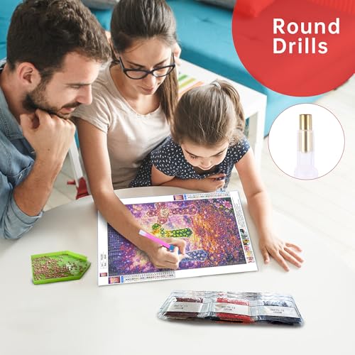 Yikenjoy Faith Hope Love 5D Diamond Painting Kit for Adults, Christian Religious Cross DIY Full Drill Gem Art, Inspirational Spiritual Wall Decor & Gifts, 16x12 Inch