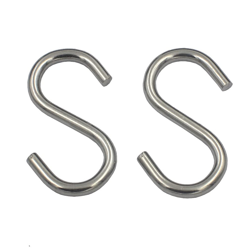 24 packs 304 Stainless Steel Small 1-1/2 inch Long S Hooks Loading 100 lbs 1-1/2" 24 packs