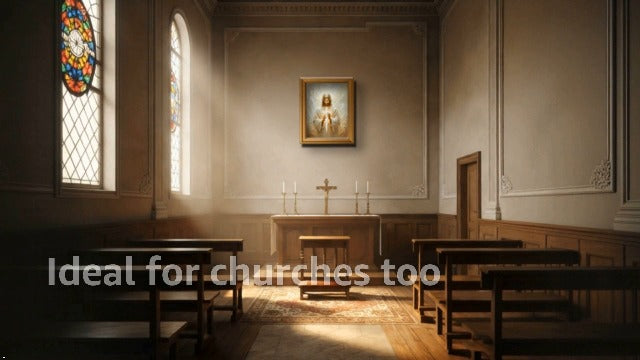 Golden Framed Jesus Wall Art Christian Canvas Painting Jesus Holding Cross Religious Wall Decor Cross Poster Prints Stripe Painting Picture for Living Room Bedroom Church Home Decoration 12x16 Inch white-poster 12"L x 16"W